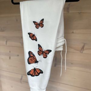 Nwotcommon Stitch Butterfly Sweatpants 